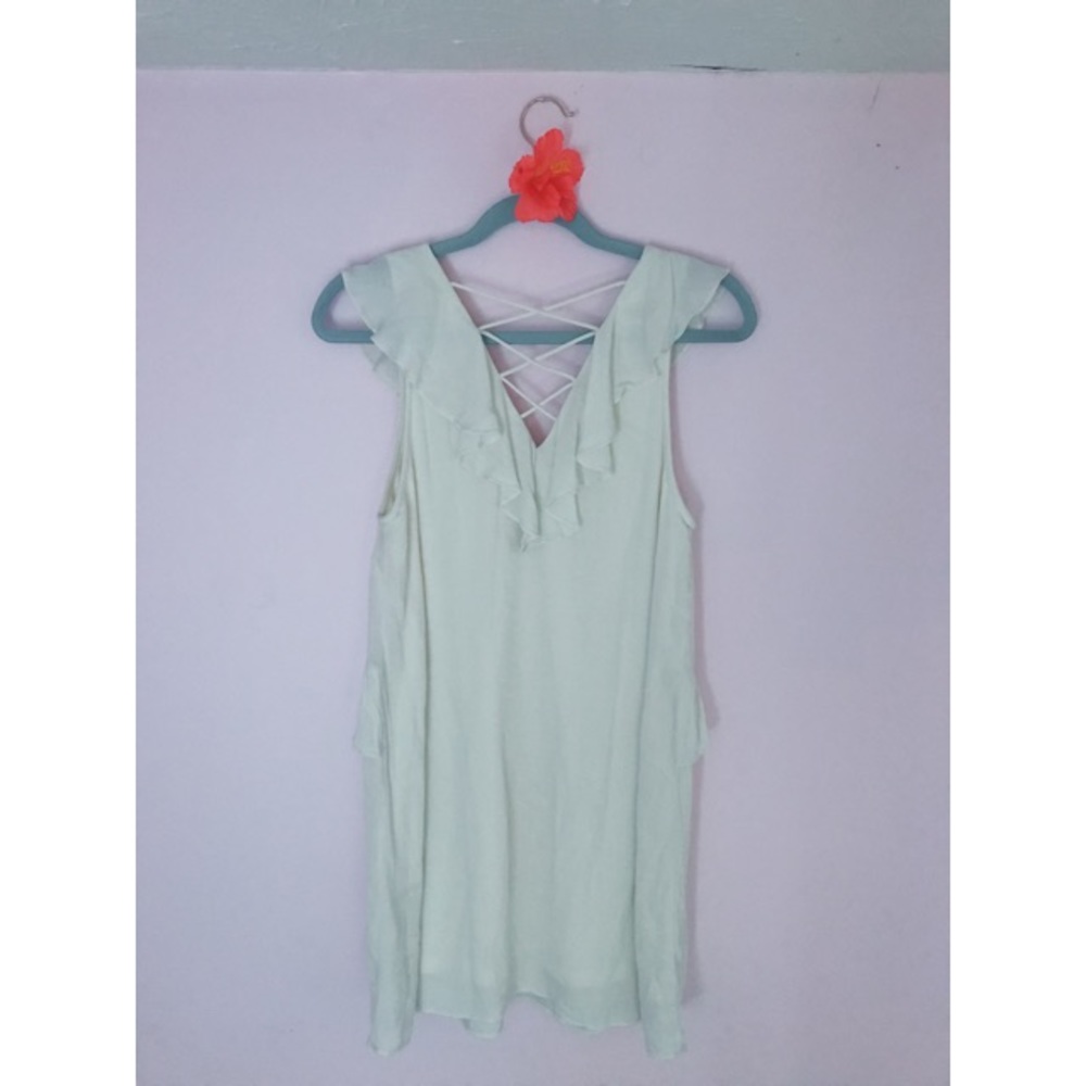 Entro | White Ruffle Dress - Picture 6 of 10